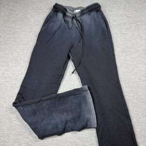 Cotton Citizen Sweatpants Men Medium Navy Blue Acid Wash Joggers Fleece Made USA